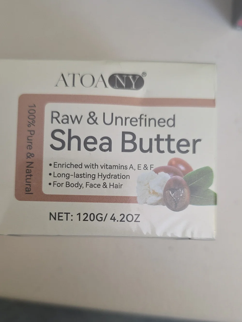 Raw & Unrefined Shea Butter - Cream Moisturizer (White)